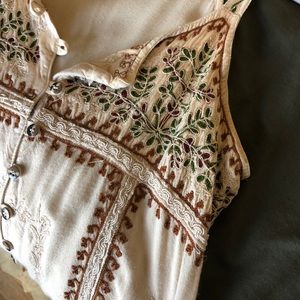 Vintage Earth Mother Hippie Boho Dress